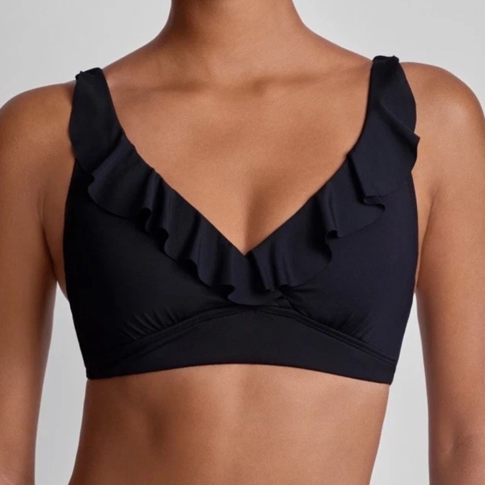 Lauren Ralph Lauren Ruffle Underwire Bikini Top Size 16